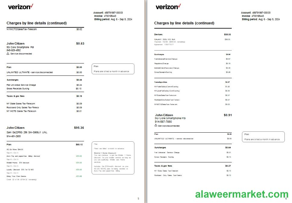 USA New Jersey Verizon utility 5-6 scr